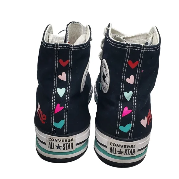 Converse All Star Love Me Shoes High Top - Picture 6 of 9